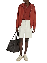 Nylon and Cotton Blouson Jacket