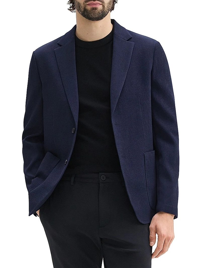 Clinton Wool-Blend Single-Breasted Blazer