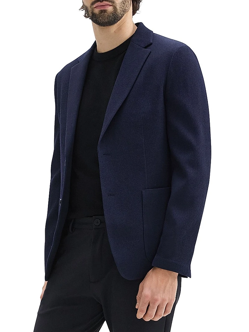 Clinton Wool-Blend Single-Breasted Blazer