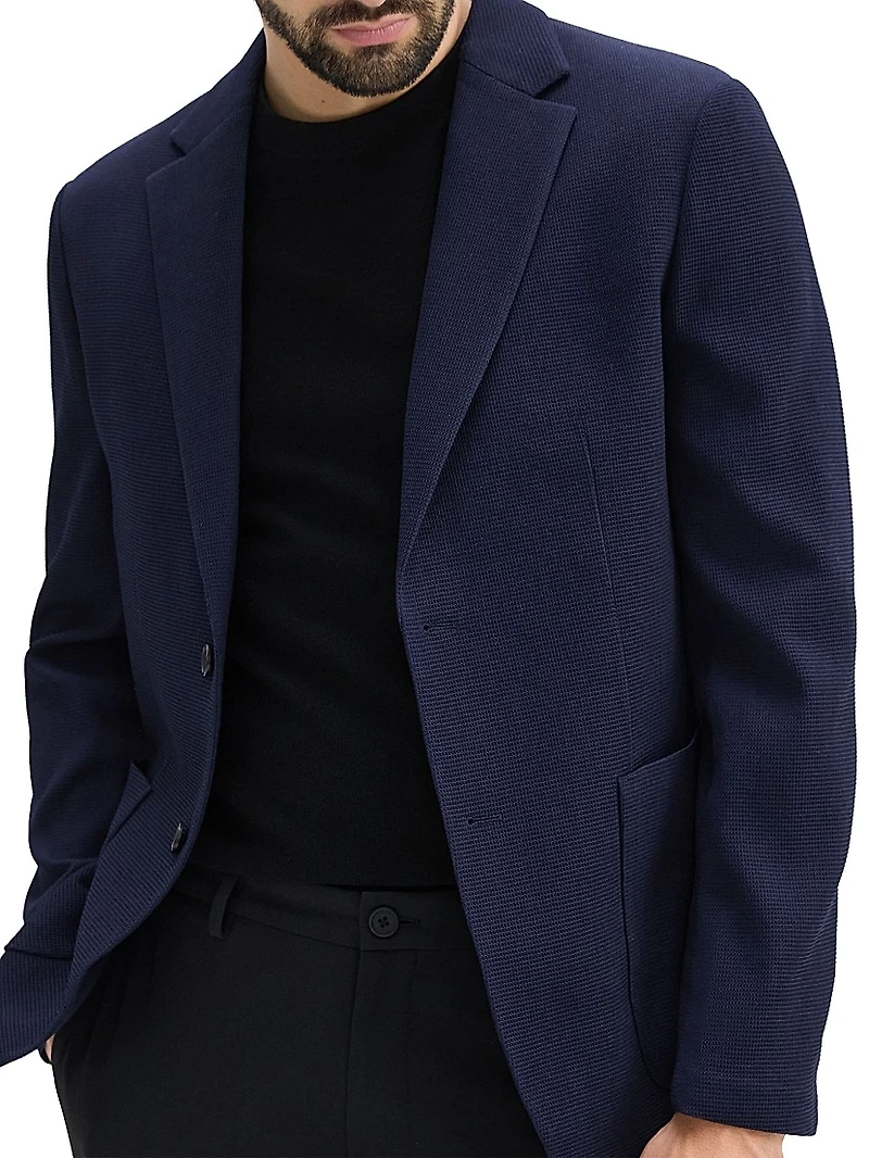 Clinton Wool-Blend Single-Breasted Blazer