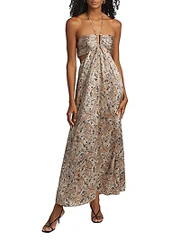 Calliope Paisley Silk Maxi Dress