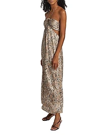 Calliope Paisley Silk Maxi Dress