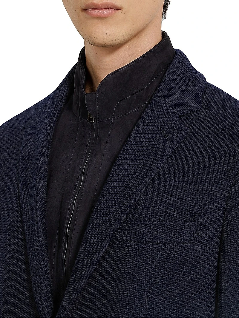 High Performance Jersey Wool and Cotton Jacket