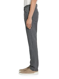 Washed Stretch Cotton Roccia Jeans