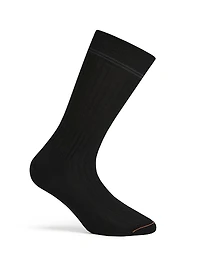 Ribbed Mid-Calf Scottish Iisle Cotton Socks