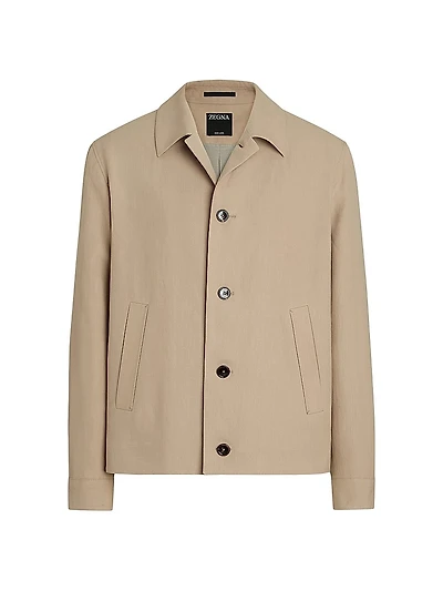 Slim Fit Oasi Lino Chore Jacket