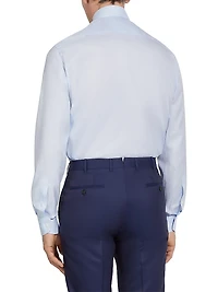 Micro Checked 300 Cotton Shirt