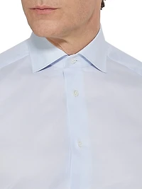 Micro Checked 300 Cotton Shirt