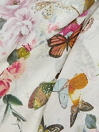 Viola Floral Silk Asymmetric Gown