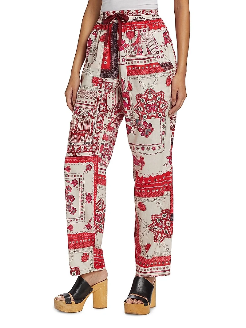 Fedora Bandana Voile Pants