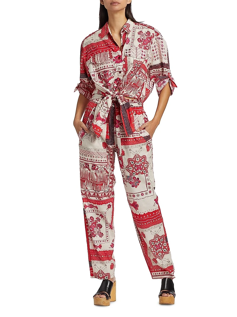 Fedora Bandana Voile Pants