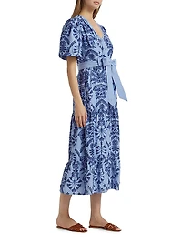 Natty Embroidered Floral Shirtdress