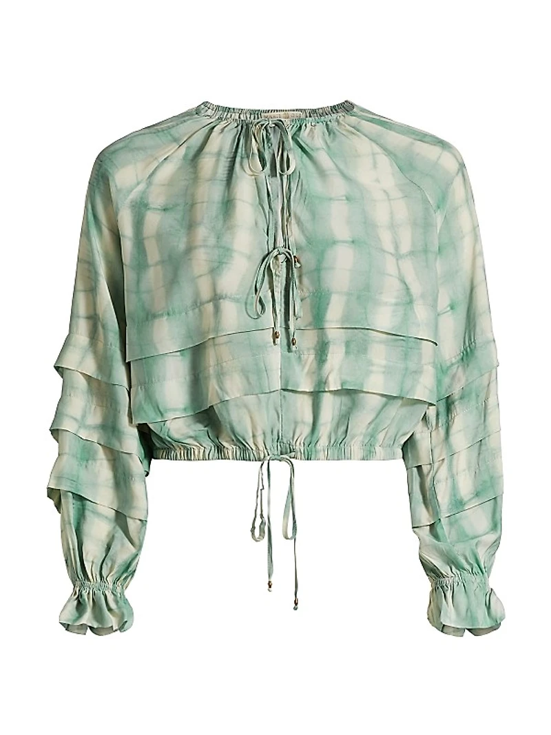 Umi Dyed Tiered Blouse