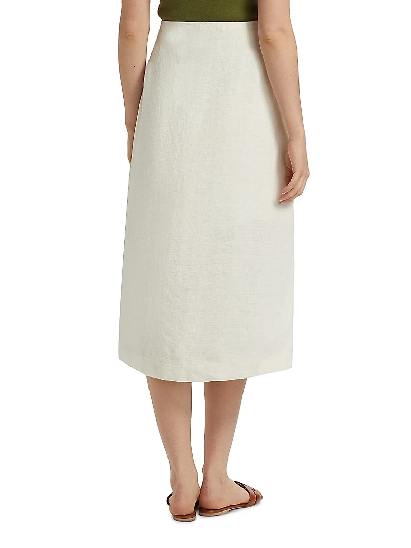 Chandler Embroidered Floral Midi-Skirt