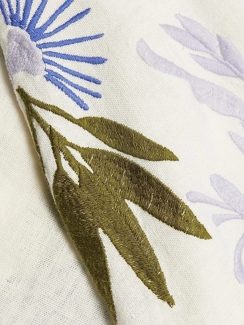 Chandler Embroidered Floral Midi-Skirt