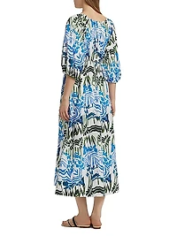 Ava Printed V-Neck Dress