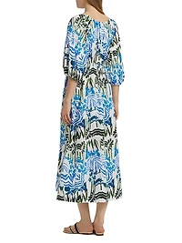 Ava Printed V-Neck Dress