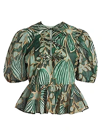 Estella Floral Peplum Top