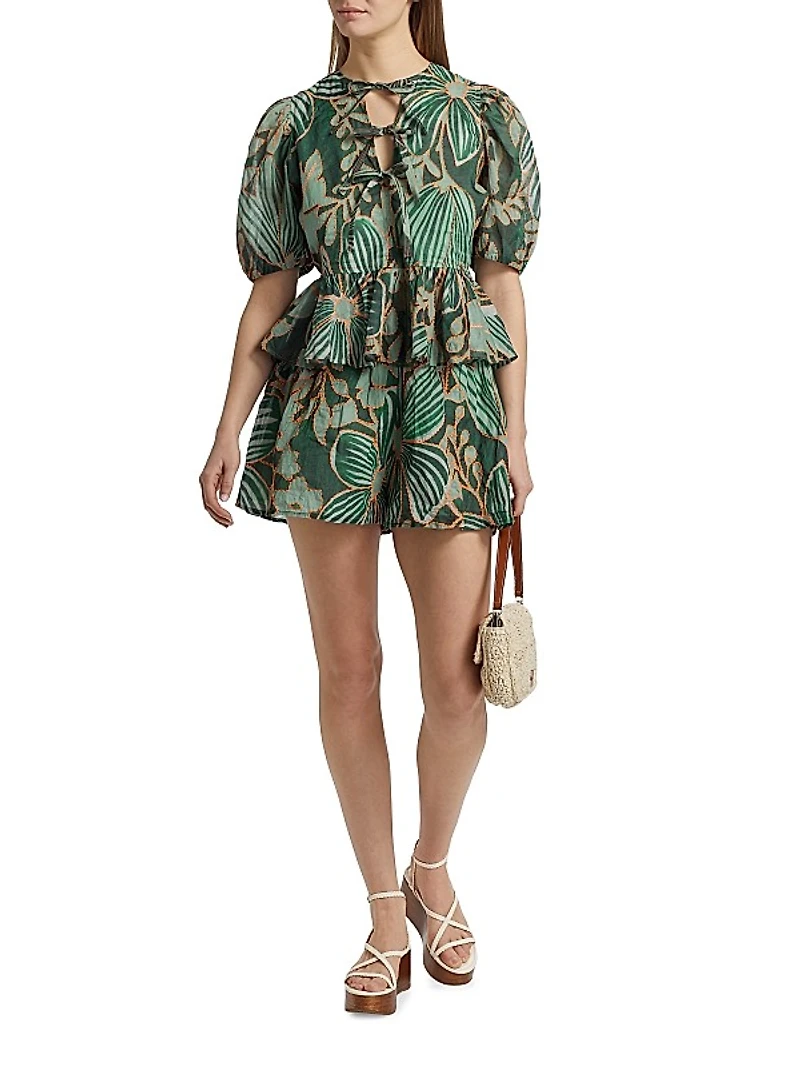 Estella Floral Peplum Top