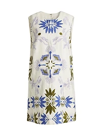 Yvette Embroidered Floral Shift Dress