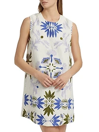 Yvette Embroidered Floral Shift Dress