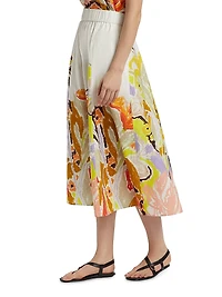 Sasha Floral Midi-Skirt