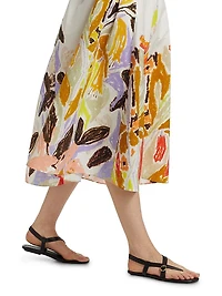 Sasha Floral Midi-Skirt