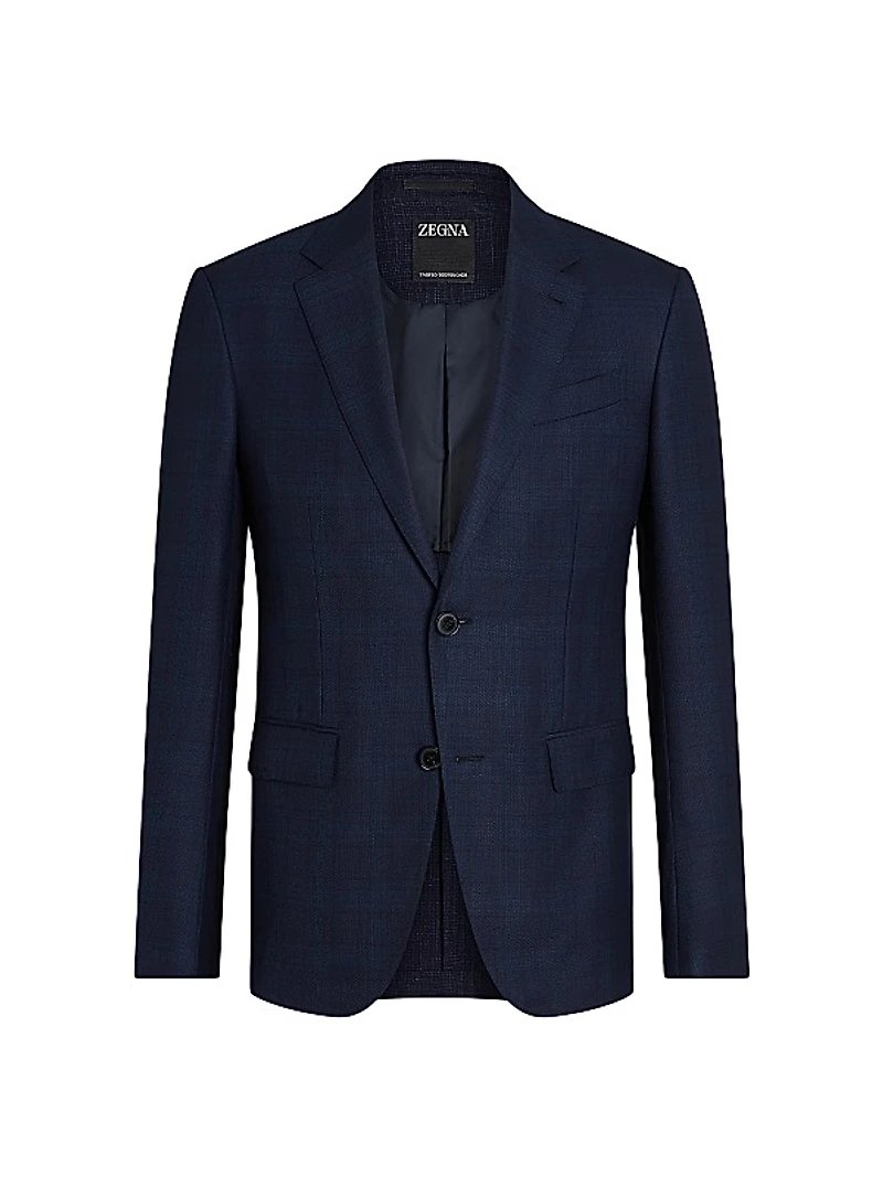 Prince of Wales Wool Blazer