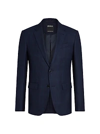 Prince of Wales Wool Blazer
