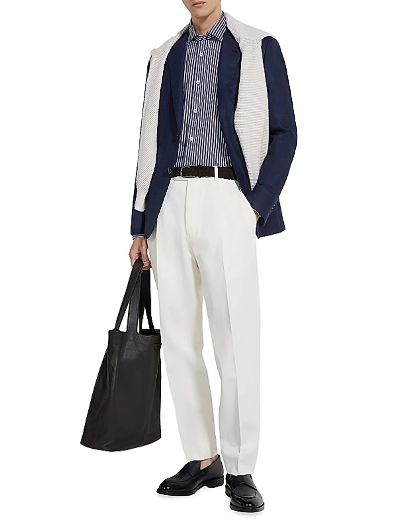Prince of Wales Wool Blazer