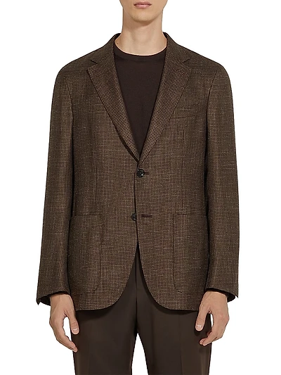 Cashmere Silk Linen Blazer