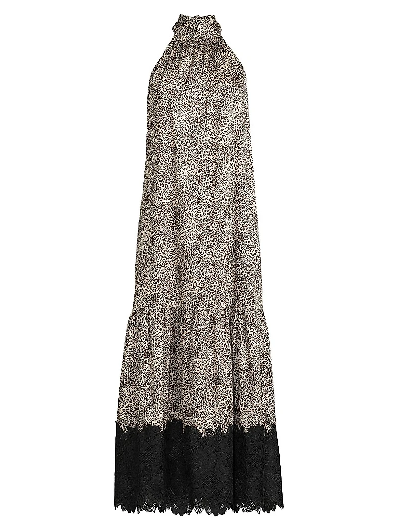 Meg Leopard-Print Twill Maxi Dress