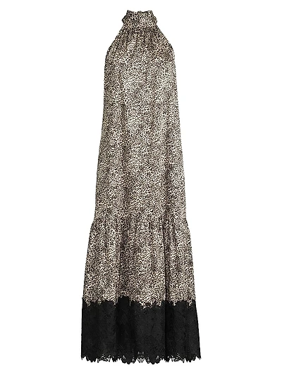 Meg Leopard-Print Twill Maxi Dress