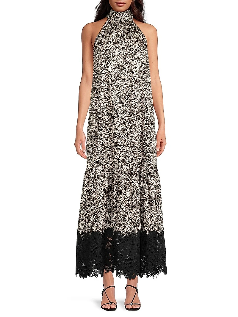 Meg Leopard-Print Twill Maxi Dress