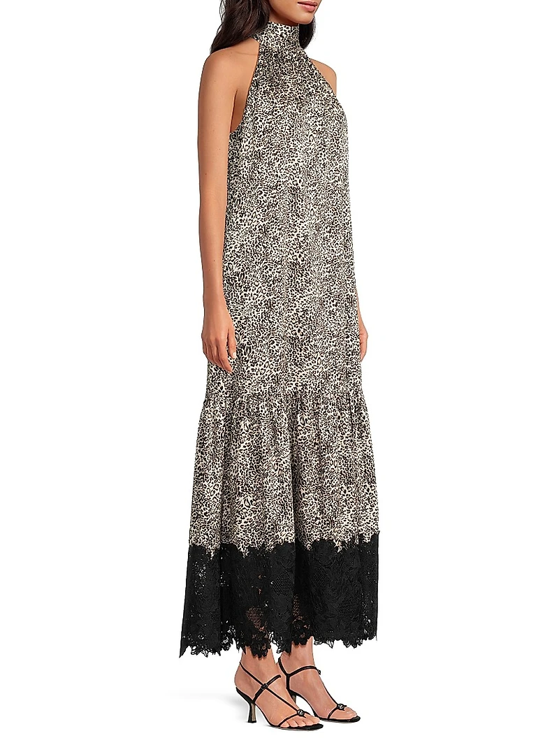 Meg Leopard-Print Twill Maxi Dress