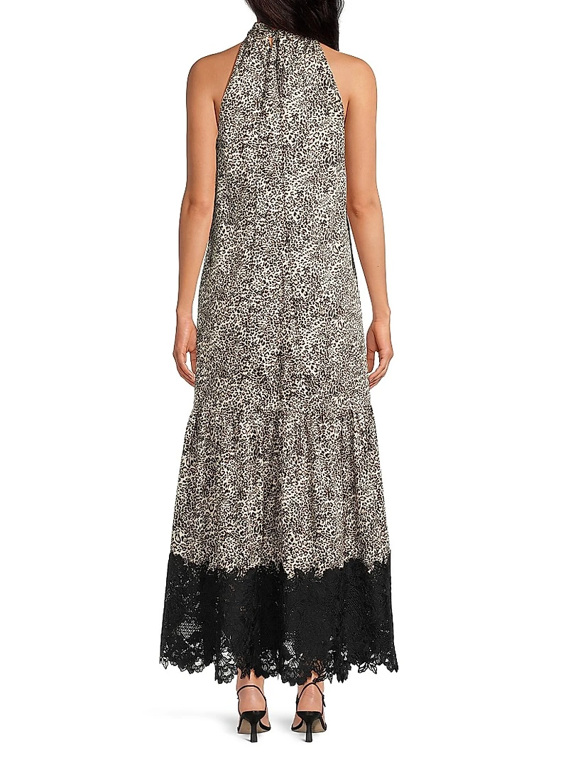 Meg Leopard-Print Twill Maxi Dress