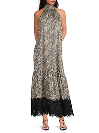 Meg Leopard-Print Twill Maxi Dress