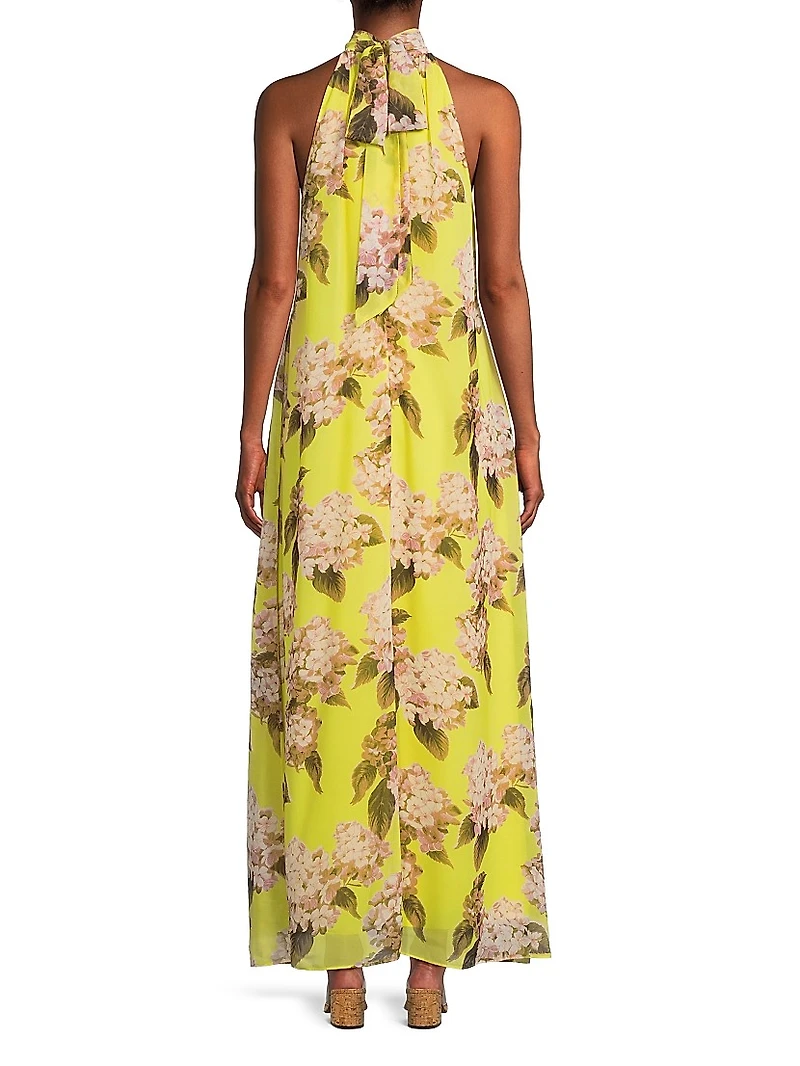 Samie Floral Halter Maxi Dress
