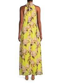 Samie Floral Halter Maxi Dress