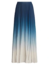 Lila Ombré Maxi Skirt