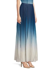 Lila Ombré Maxi Skirt