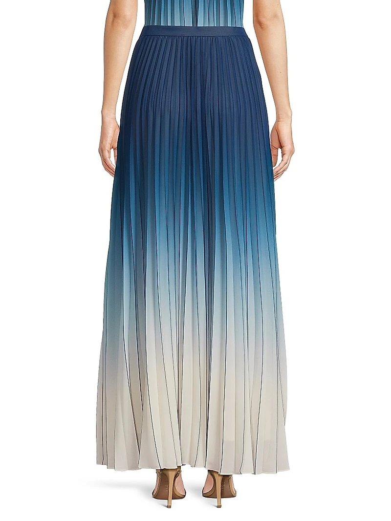 Lila Ombré Maxi Skirt