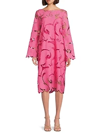 Jackie Guipure Lace Midi-Dress