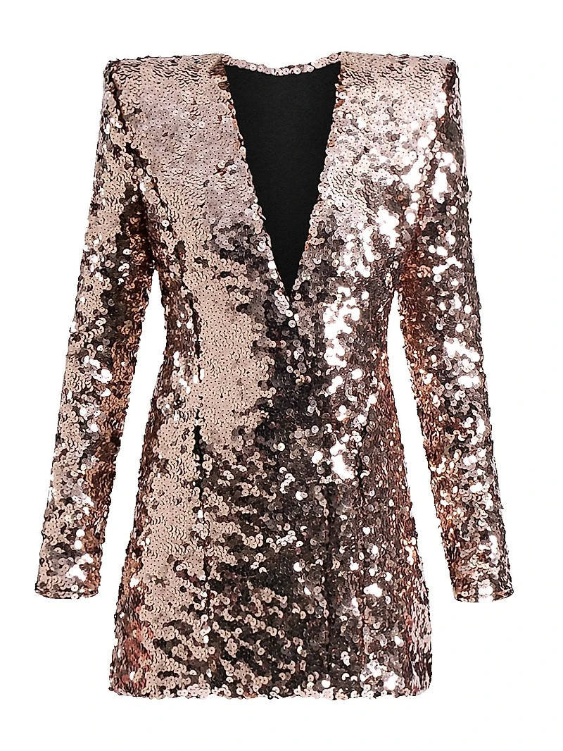 Aelita Sequined Blazer Minidress
