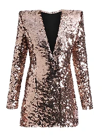 Aelita Sequined Blazer Minidress