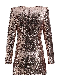 Aelita Sequined Blazer Minidress