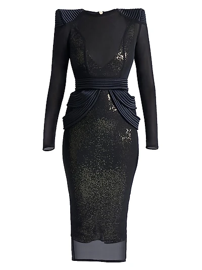 Nanedi Layered Midi-Dress