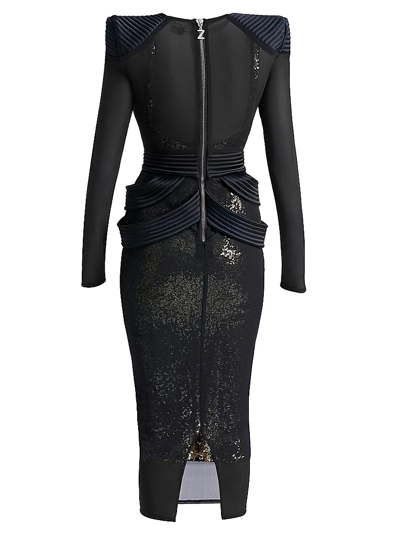 Nanedi Layered Midi-Dress