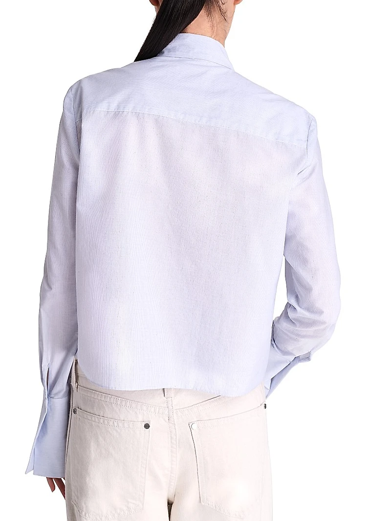 Patti Tie-Neck Ruffle Shirt