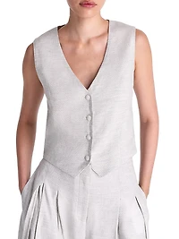 Kikis Button-Front Vest